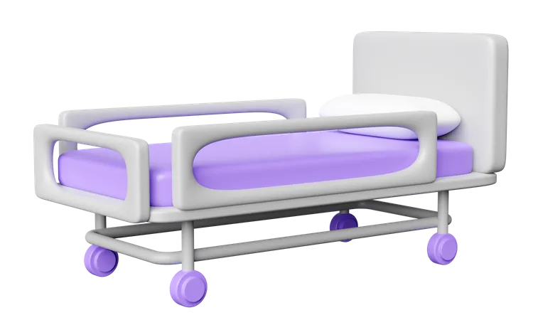 Patient Bed  3D Icon