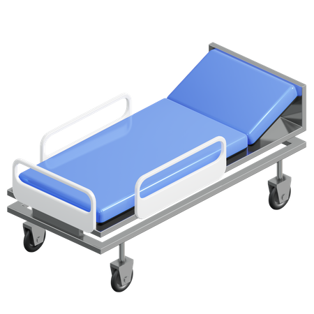 Patient Bed  3D Illustration