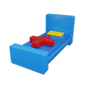 patient bed emoji 3d