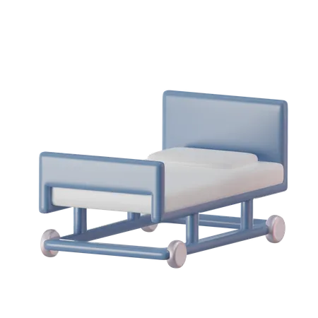 Patient Care 3 D Rendered Bed In Hospital Clinic 3D Icon