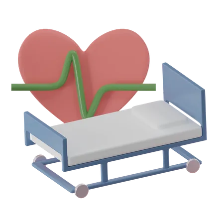 3 D Rendered Cardiogram Monitoring Heartbeat For Better Health 3D Icon