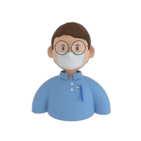 Patient corona  3D Icon