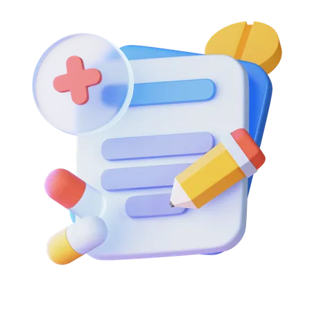 Patient Data  3D Icon