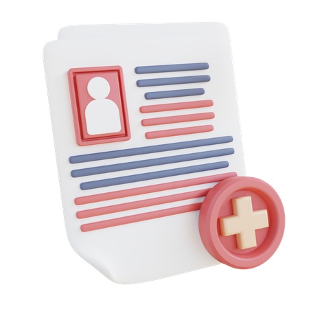 Patient Document  3D Icon