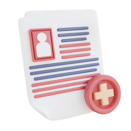 Patient Document 3D Icon