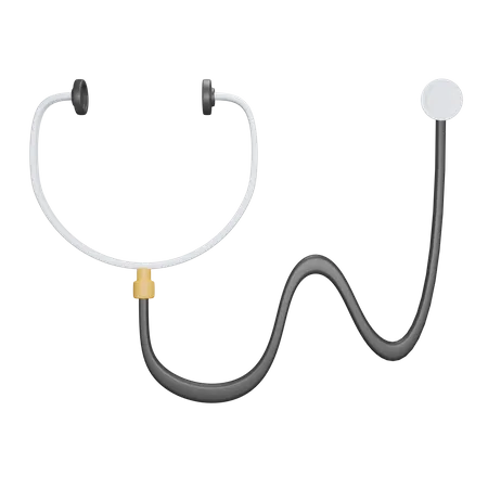 Internal Wound Examination Tool For Sick Patients Stethoscope 3D Icon