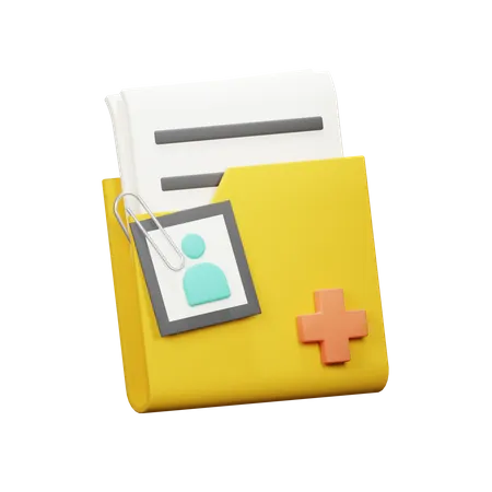 Patient Folder  3D Icon