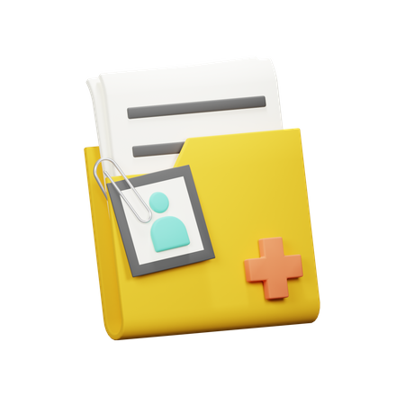 Patient Folder 3D Icon