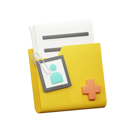 Patient Folder 3D Icon