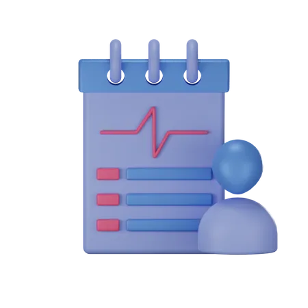 Patient Medical Report  3D Illustration