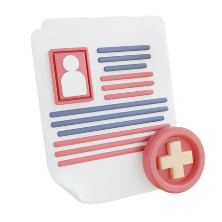 Patientendokumentation  3D Icon