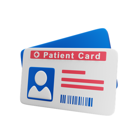 Patientenkarte  3D Icon