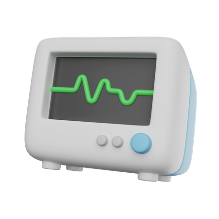 Patientenüberwachungsgerät  3D Icon