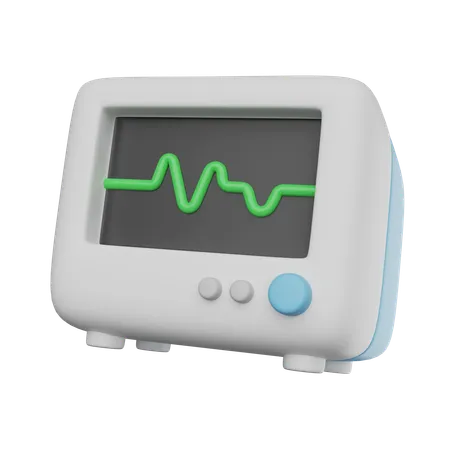 Patientenüberwachungsgerät  3D Icon