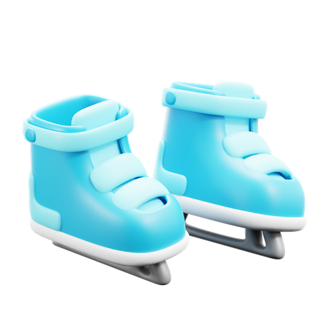 Patins de gelo  3D Icon