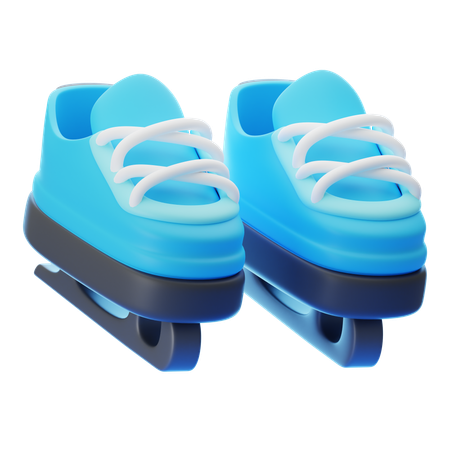 Patins de gelo  3D Icon