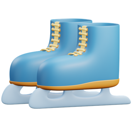 Patins de gelo  3D Icon