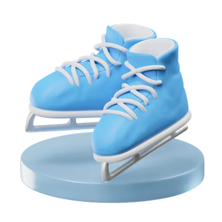 Patins de gelo  3D Icon