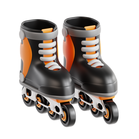 Andar de patins  3D Icon