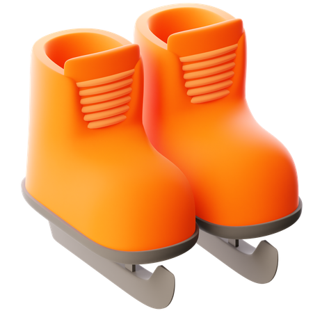 Patins de gelo  3D Icon