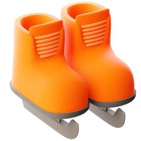 Patins de gelo  3D Icon