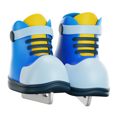 Patins de gelo  3D Icon