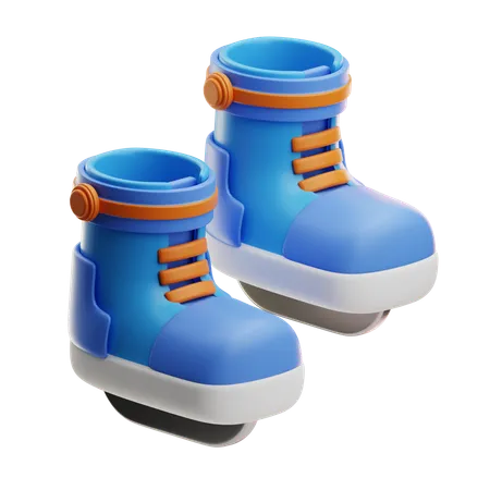 Patins de gelo  3D Icon