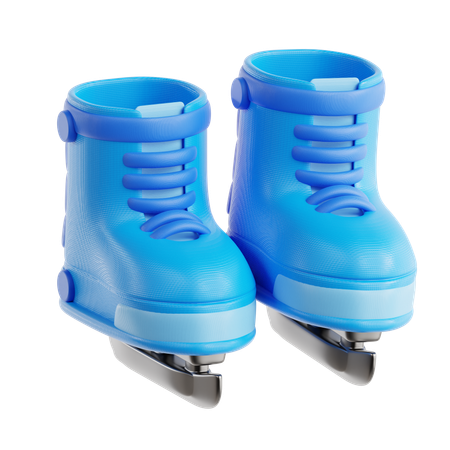 Patins de gelo  3D Icon