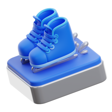 Patinage sur glace  3D Icon