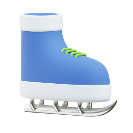 Patinar sobre hielo  3D Icon