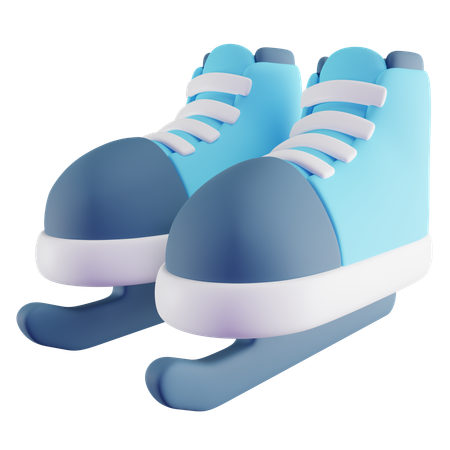 Patinar sobre hielo  3D Icon