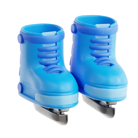 Patinar sobre hielo  3D Icon