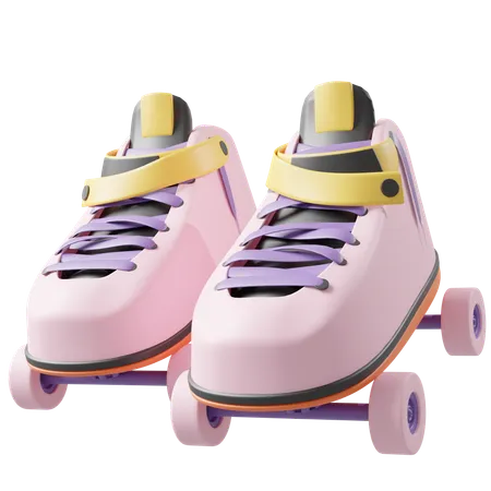 Patines  3D Icon