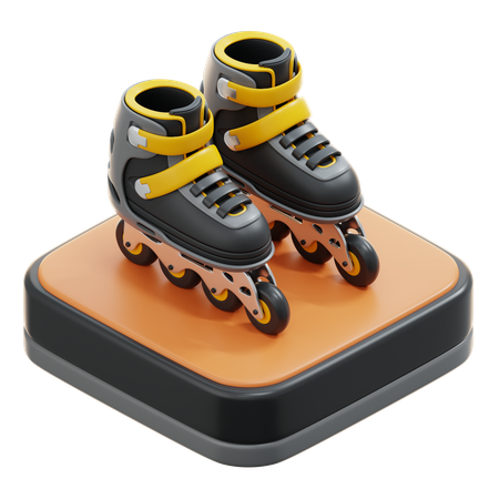 Patines  3D Icon