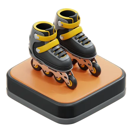 Patines  3D Icon