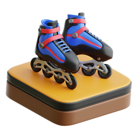 Patines  3D Icon