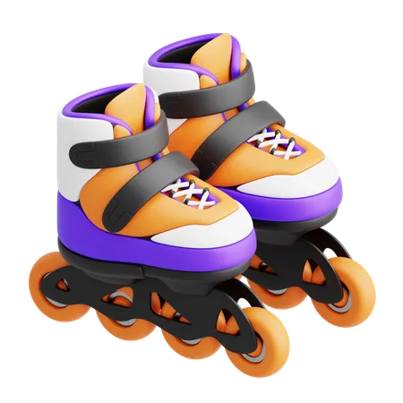 Patines  3D Icon