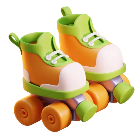 Patines  3D Icon