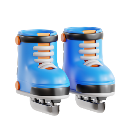 Patines de hielo  3D Icon