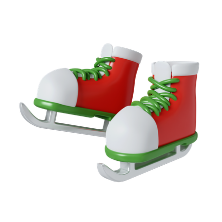 Patines de hielo  3D Icon