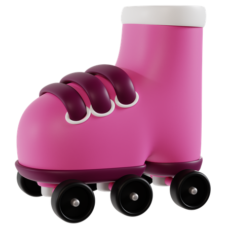 Patines rosas  3D Icon