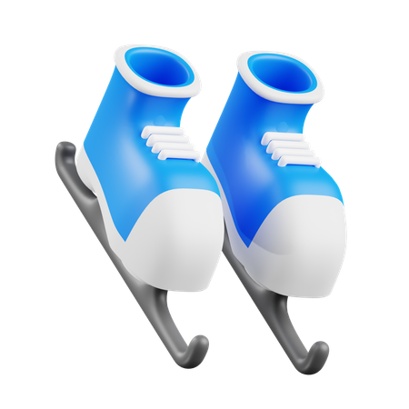 Patines de hielo  3D Icon