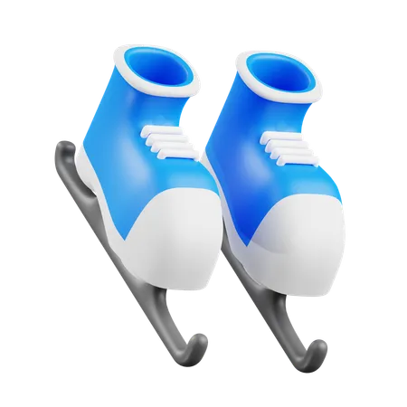 Patines de hielo  3D Icon