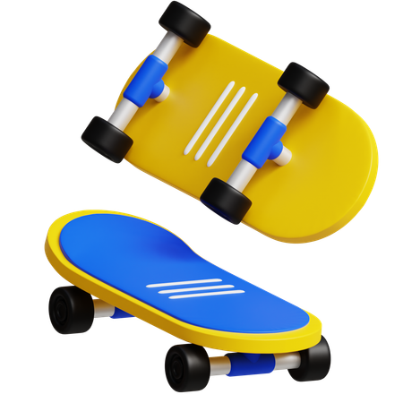 Patineta  3D Icon