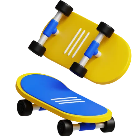 Patineta  3D Icon