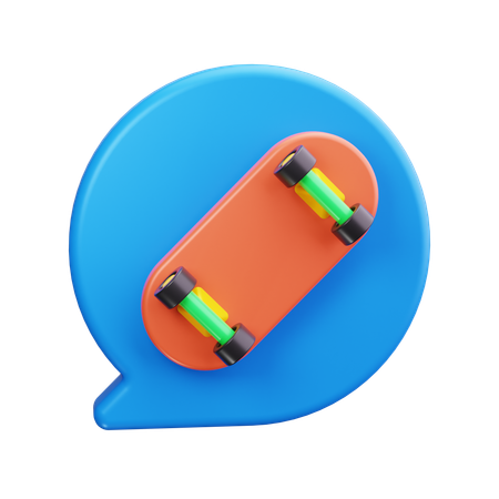 Patineta  3D Icon