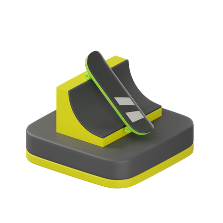 Patineta  3D Icon