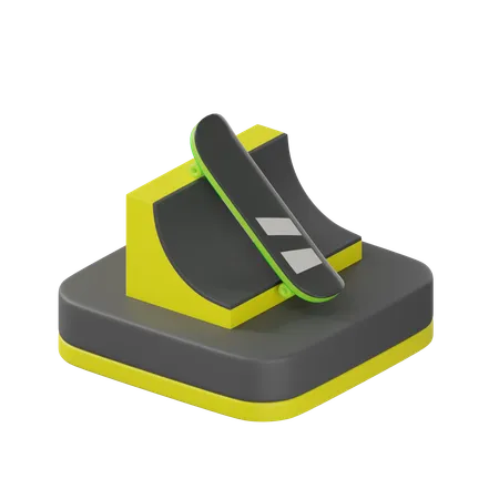 Patineta  3D Icon