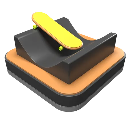 Patineta  3D Icon