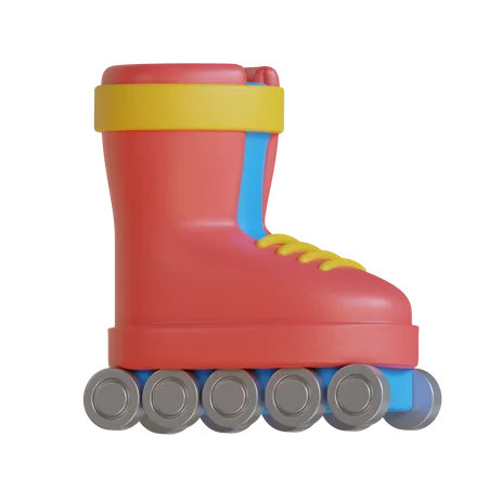 Patins  3D Icon